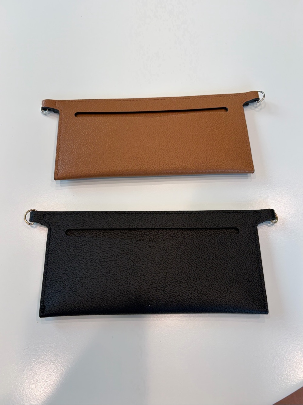 Wallet Insert With D Rings Brown or Black - Picture 2 of 8